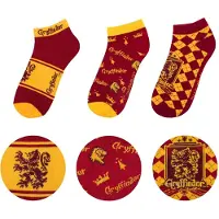 PAN Vision Danmark A/S Harry Potter Pack 3 Paires De Socquettes Gryffindor