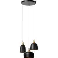 Lucide CHAYANNE - Suspension - Ø 30 cm - 3xE14 - Noir
