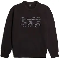 G-Star Sweat Text Graphic - Noir - Hommes