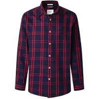 Pepe Jeans pour homme. PM3090839 Chemise marine Conrad (XL), Casuel, Coton, Manche longue