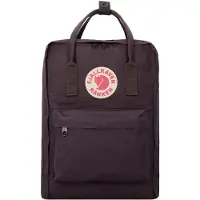Fjällräven Sac à dos 'Kånken' violet foncé / rouge clair / blanc