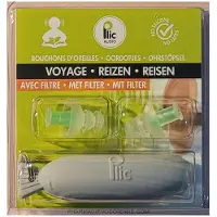 Plic audio Avec Filtre Bouchons d'Oreilles Voyage Paire Réutilisable