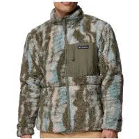 Columbia - Polaire réversible - Winter Pass Reversible Fleece Stone Green Tracks pour Homme - Taille XL - Kaki