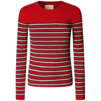 Pepe Jeans Pull-over 'Clarissa' rouge / noir / blanc