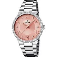 Festina Montre à affichage analogique '- Chronograph BOYFRIEND COLLECTION - Quartz watch movement - Watch case width: 36.5 mm' or rose