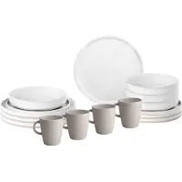 Brunner Set de vaisselle Lunch Box Odette, Lunch box, Gris, Beige, Blanc