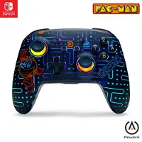 PowerA Enhanced Lumectra, Nintendo Switch/Switch 2, Pac-Man: Neon Arcade, Manette sans fil