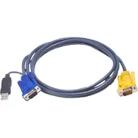Aten 2l5202up 1.8 M Cable Noir