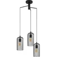 Eglo Suspension 3 lumières Roccamena 1 noir