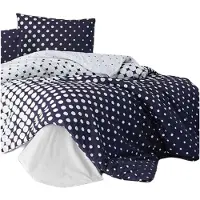 L'essentiel Maison , Puanline - Dark Blue, Ensemble housse de couette Ranforce king-size (FR), 100 % COTON RANFORCE, bleu foncé, 240 x 220 cm