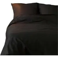 L'essentiel Maison , Black, ensemble linge de lit, noir, 100 % COTON RANFORCE, 240 x 220 cm