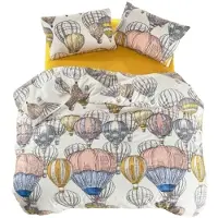 L'essentiel Maison , Cappadocia Coton, Senf, Ranforce King-Size-Bettbezug-Set (FR), 100 % BAUMWOLLE RANFORCE, 240 x 220 cm