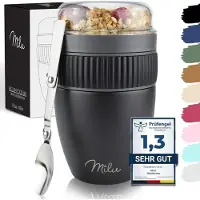 MILU 400ml noir, Boîte de conservation, Noir