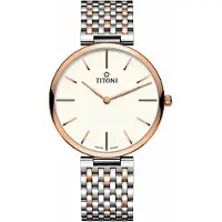 Titoni Tq52718srg606 Quartz 3 Atm 37 Mm Watch Argenté Homme