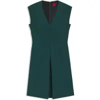 HUGO Kilama 10248776 01 Sleeveless Dress Vert 40 Femme