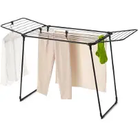 Brabantia 232404, Séchoir à linge sur pied, Acier, Noir, 18 m, 1589 mm, 587 mm