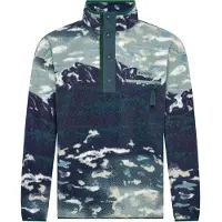 Columbia Sportswear - Polaire imprimée demi-pressionnée - Helvetia II Printed Half Snap Fleece x Snowleader Crushed Blue Sisters pour Homme - Taille M - Bleu