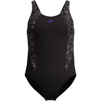 Speedo Hyperboom Splice Swimsuit Noir 7-8 Years Fille