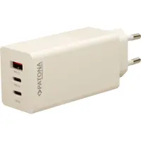 PATONA GAN PD 100W 2xUSB-C 1xUSB-A blanc (100 W, 3 ports), Chargeur USB, Blanc
