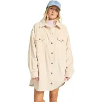 Billabong Winter Ocean Long Sleeve Short Dress Beige M Femme