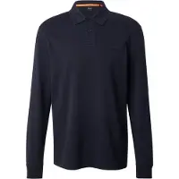 BOSS Polo à manches longues en coton avec détail de logo