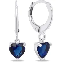 Brilio Silver Silver - Boucles d'oreilles hoop Silver Hearts EA654WB, (Argent)