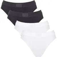Sloggi Slip noir / blanc
