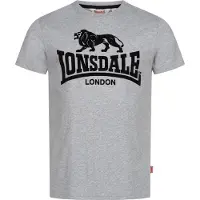 Lonsdale Tullig Short Sleeve T-shirt Gris L Homme
