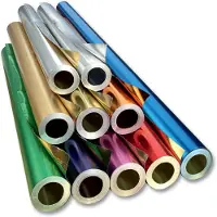 Folia Feuille de bricolage en aluminium, (l)500 mm x (L)10 m, vert / or (1x)