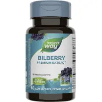 Nature'S Way , Myrtille, Extrait Premium, 60 Gélules Végétaliennes