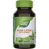 Nature'S Way , Aloe Latex avec Fenouil, 140 mg, 100 Capsules Végétales