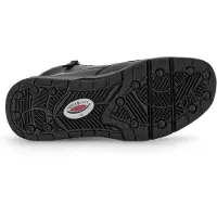 Gabor Rollingsoft Bottine à lacets 76.888.57, cuir lisse, noir (velours), laçage et fermeture éclair, voûte plantaire amovible 38 1/2