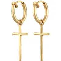 Elli Boucles d'oreilles 'Kreuz' or