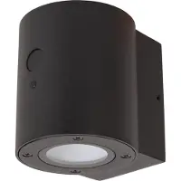Lucide Perth - Applique d'extérieur avec capteur solaire jour/nuit - 12,6 x 9 x 10,5 cm - 1W dimmable LED inclus - IP54 - noir