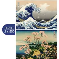 Grafika Puzzle Hokusai Art 500 pièces - Puzzle adulte Art japonais