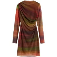 Desigual Robe jaune / vert / orange / noir