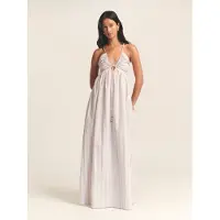 St MRLO Robe 'Jacci' beige / violet pastel