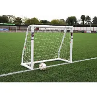 Precision But de football Match en plastique 1,5 m x 1,2 m, blanc - Conforme à la norme BS 8462