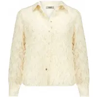 Deeluxe Froufrou Long Sleeve Shirt Beige S Femme