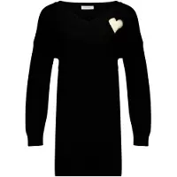 Deeluxe Robes en maille 'Kissy' noir / blanc