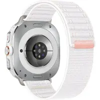 Cover-Discount Galaxy Watch Ultra (47mm) - Bracelet de remplacement en nylon avec velcro (Nylon), Sangles de montre, Blanc