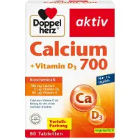 Doppelherz Calcium 700+Vitamine D3 comprimés 80 pc