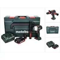 Metabo Perceuse-visseuse sans fil BS 18 LTX BL Q I 18 V 130 Nm sans balais + 1 batterie 4,0 Ah + chargeur + metaBOX