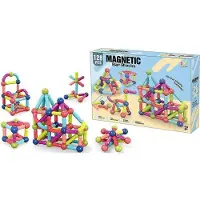 Adar Blocs magnétiques 3D, 128 pièces -