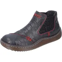 Rieker Chelsea Boots rouge feu / noir