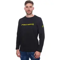 Fischer Big Logo Long Sleeve T-shirt Noir S Homme
