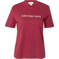 Calvin Klein Jeans Graphic Intense Short Sleeve T-shirt Rouge XS Femme