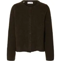 Selected Cardigan 'SLFLulu' brun foncé