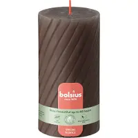 Bolsius Bougie Twist rustique 130/68 Oat Beige
