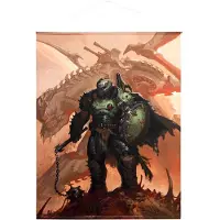 DEVplus Doom The Dark Ages Concept Art Poster Canvas Marron